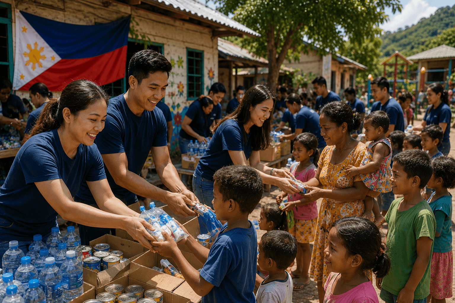 Filipino Volunteers Abroad Organize Outreach Programs Supporting Local Communities